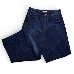 Sonoma Goods For Life Wide Leg Jeans Size 10 Dark Wash High Rise Cropped